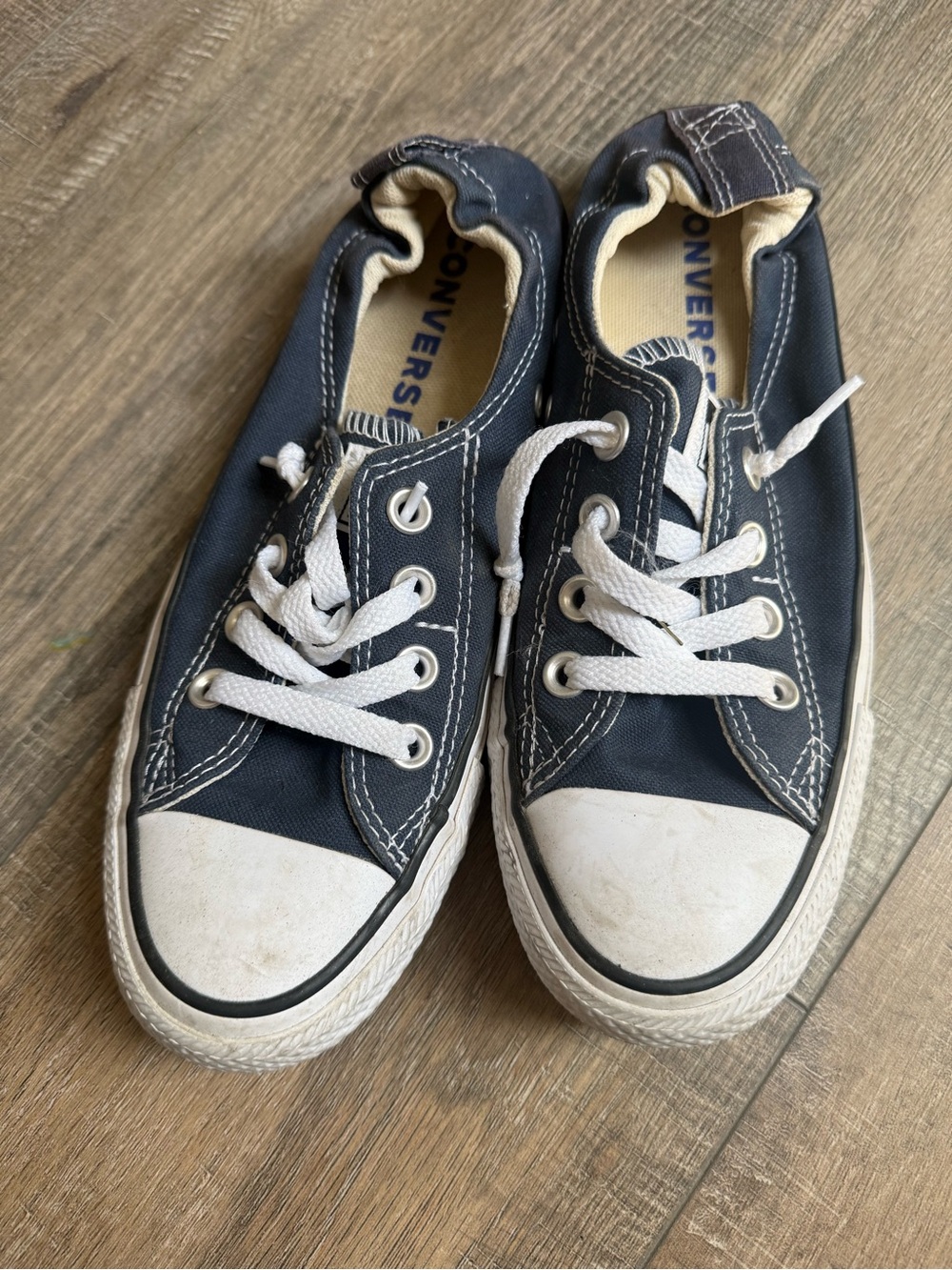 Converse Women's Shoreline Low Top Canvas Sneakers - Navy Blue